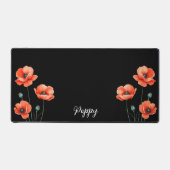 Aquarelle Populaire Fleur Art Nom Floral Desk Mat (Recto)