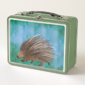 Aquarelle Porcupine Métal Lunchbox (Devant)