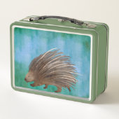 Aquarelle Porcupine Métal Lunchbox (Dos)