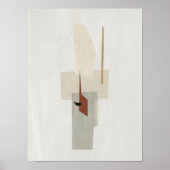 Aquarelle poster Abstrait Art moderne géométrique (Devant)