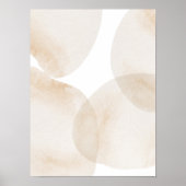 Aquarelle poster Abstrait Art moderne géométrique (Devant)