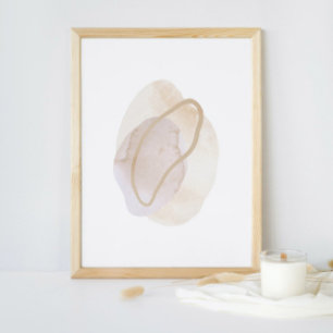 Aquarelle poster Abstrait Art moderne géométrique