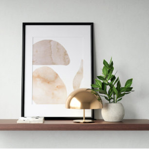 Aquarelle poster Abstrait Art moderne géométrique