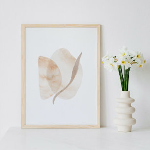 Aquarelle poster Abstrait Art moderne géométrique