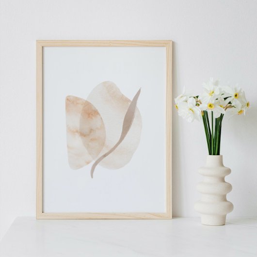 Aquarelle poster Abstrait Art moderne géométrique