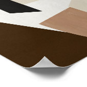 Aquarelle poster Abstrait Art moderne géométrique (Coin)