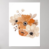Aquarelle Poster Fleur Nature Kids Room Imprimer (Devant)