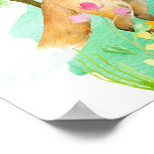 Aquarelle Poster M. et Mme Fox (Coin)