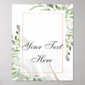 Aquarelle Poster texte personnalisé (Devant)