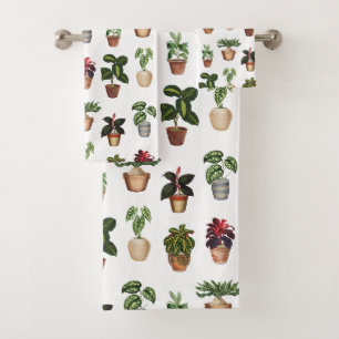 Aquarelle Pots Plante Motif Pots en terre cuite