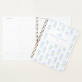 Aquarelle Preppy Monogramme Hydrangea Bows (Devant avec enveloppe)