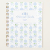 Aquarelle Preppy Monogramme Hydrangea Bows (Devant)
