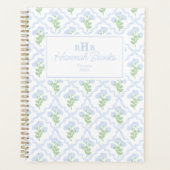 Aquarelle Preppy Monogramme Hydrangea Bows (Devant)
