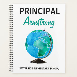 Aquarelle principale de l'école Globe personnalisé