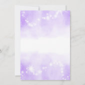 Aquarelle Purple Gymnastique Invitation d'annivers (Dos)