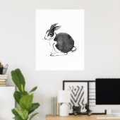 Aquarelle Rabbit, Année du lapin 2023 Poster (Bureau à domicile)