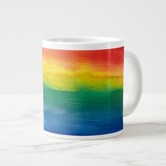 Aquarelle Rainbow Big Mug (Devant droit)