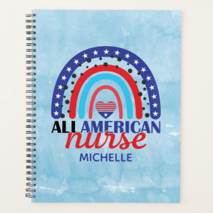 Aquarelle Rainbow Blue American Nurse