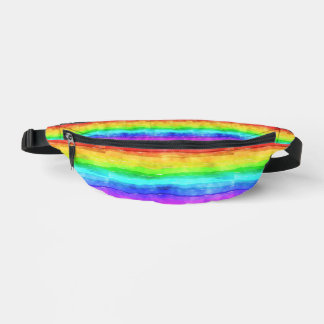 Aquarelle Rainbow Design Fanny Pack