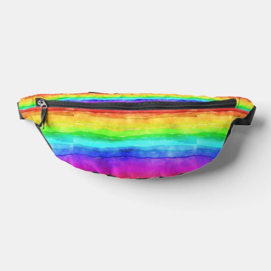 Aquarelle Rainbow Design Fanny Pack (Poser)