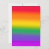 Aquarelle Rainbow Gay pride Enregistrer la carte D (Dos)