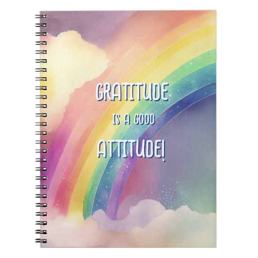 Aquarelle Rainbow Gratitude Carnet (Devant)