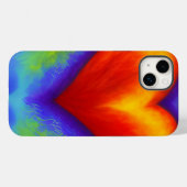 Aquarelle Rainbow Heart Design coque iphone person (Verso (horizontal))