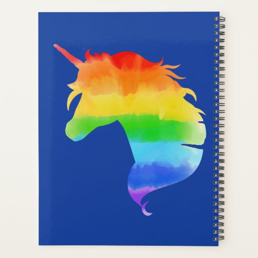 Aquarelle Rainbow Unicorn (Dos)