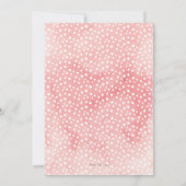 Aquarelle Rainbow Unicorn Invitation d'anniversair (Dos)