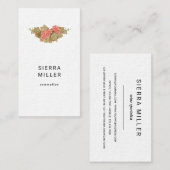 Aquarelle raisins sommelier vin carte de visite (Devant / Derrière)