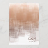Aquarelle Réflexions Menu Argile ID774 (Dos)