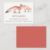 Aquarelle Renverse Nouveau Faire-part de déménagem (Devant / Derrière)