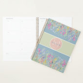 Aquarelle Ressort Floral Monogramme (Devant avec enveloppe)