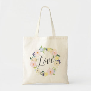 Aquarelle Ressort Floral Wreath   Sac fourre-tout 