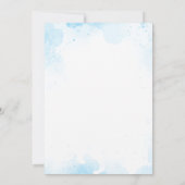 Aquarelle Retour à l'école Open House Invitation (Dos)