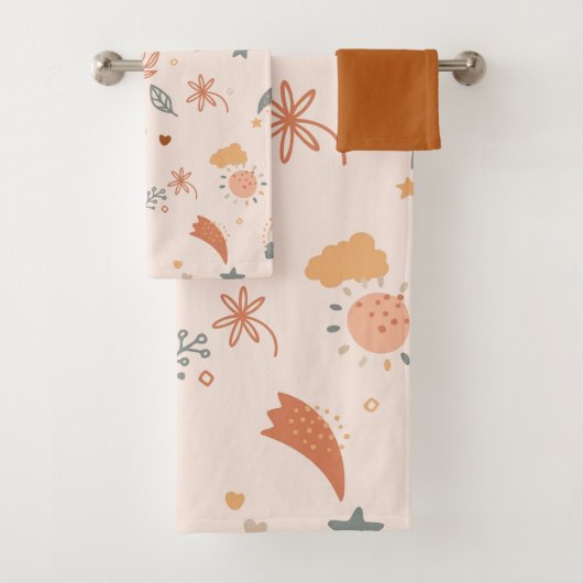 Aquarelle Retro Boho Arc-en-ciel neutre (En situation)