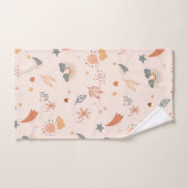 Aquarelle Retro Boho Arc-en-ciel neutre (Serviette à main)