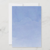 Aquarelle Rocse Baby shower Cheval Invitation (Dos)