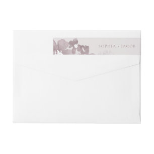 Aquarelle Romance envelopper autour du Étiquette