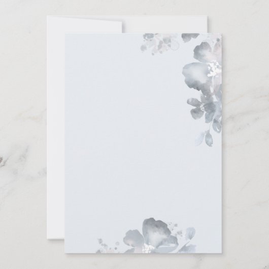 Aquarelle Romance Invitation (Dos)