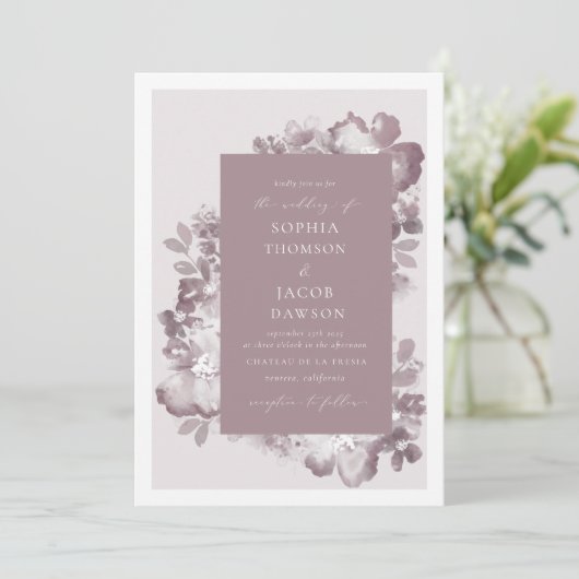 Aquarelle Romance Invitation (Debout devant)