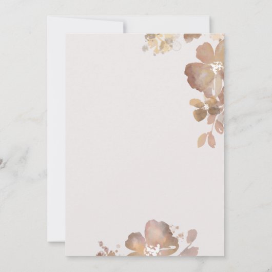 Aquarelle Romance Invitation (Dos)