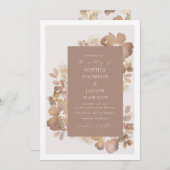 Aquarelle Romance Invitation (Devant / Derrière)