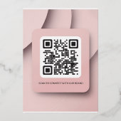 Aquarelle romantique Faire-part de mariage florale (Verso)