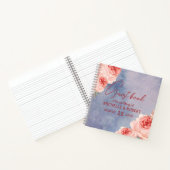 Aquarelle romantique Floral Mariage Livre d'hôtes (Intérieur)