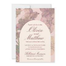 Aquarelle romantique Hydrangea Faire-part de maria