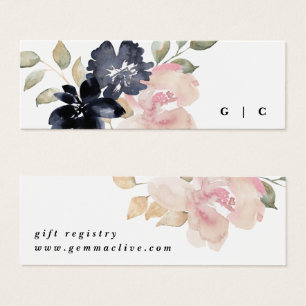 Aquarelle romantique Marine Floral Registre Mariag