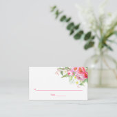 Aquarelle romantique Peonys rose Rose Cartes de Pl (Debout devant)