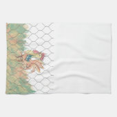 Aquarelle Rooster Serviette de cuisine (Horizontal)