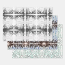 Aquarelle Rorschach Effet Papier d'enveloppement